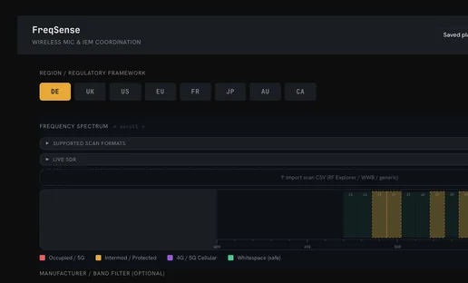 FreqSense screenshot