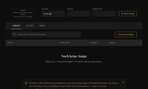 SetlistForge screenshot