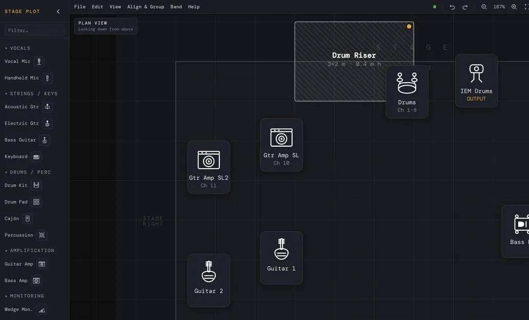 Stage Plot Generator screenshot